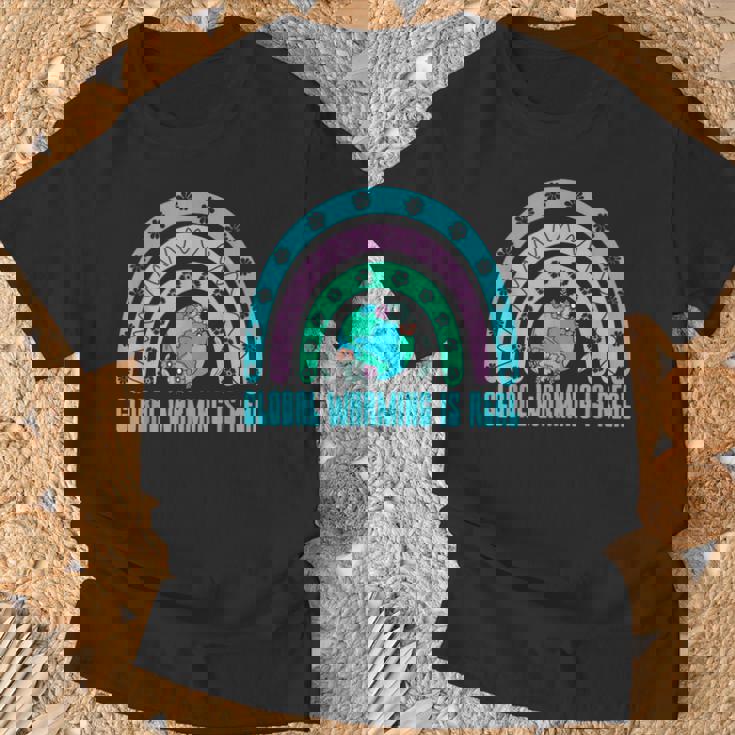 地球温暖化は本当の木の生態系と森の生態系 Tシャツ 高齢者への贈り物