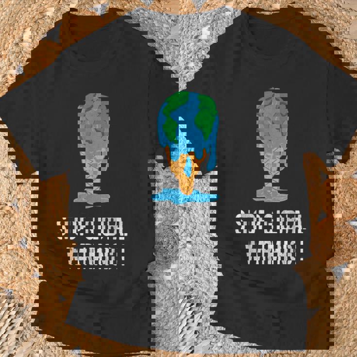 地球温暖化を止める アースデイ 地球 気候保護 地球温暖化 Tシャツ 高齢者への贈り物