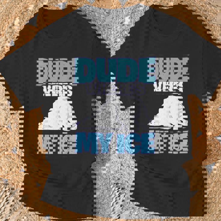 地球温暖化対策 シロクマ Tシャツ 高齢者への贈り物