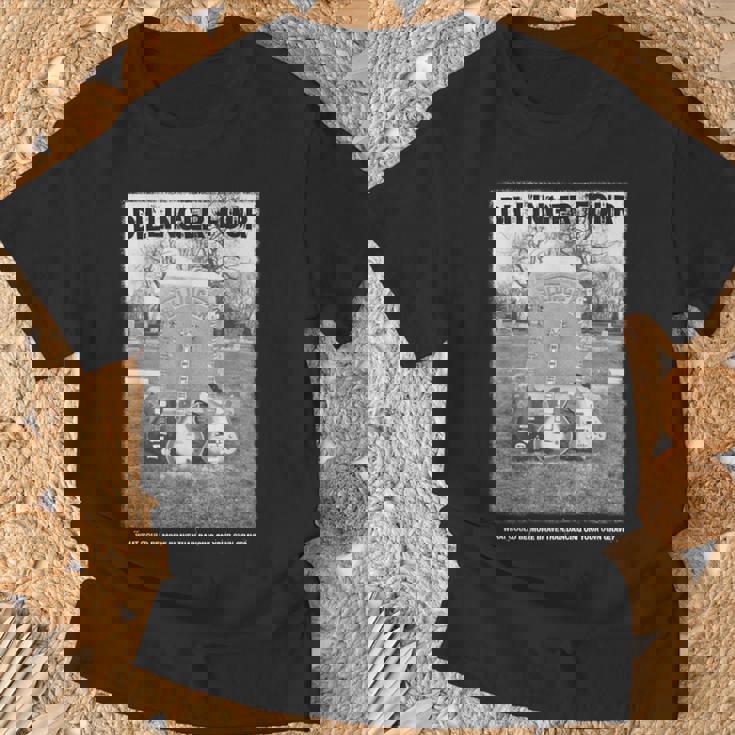 墓石のデザイン。 Tシャツ 高齢者への贈り物