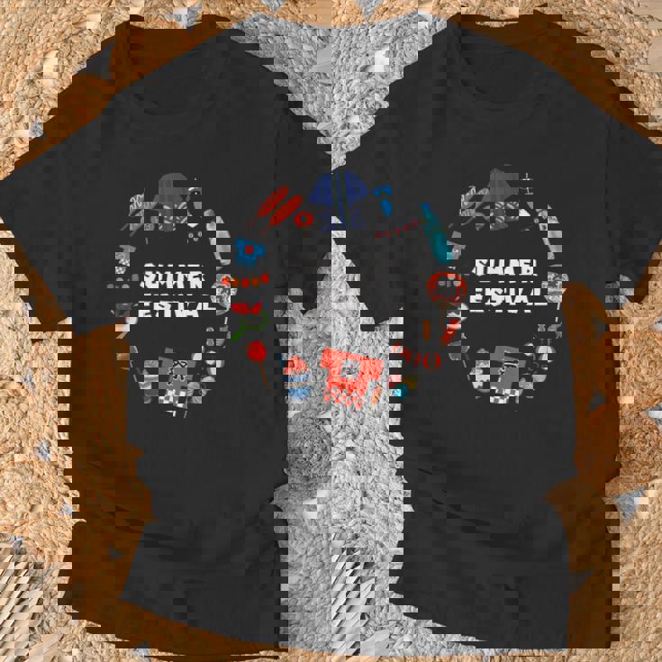 夏まつり かき氷 金魚 うちわ はっぴ りんごあめ 提灯 風鈴 ヨーヨー Tシャツ 高齢者への贈り物