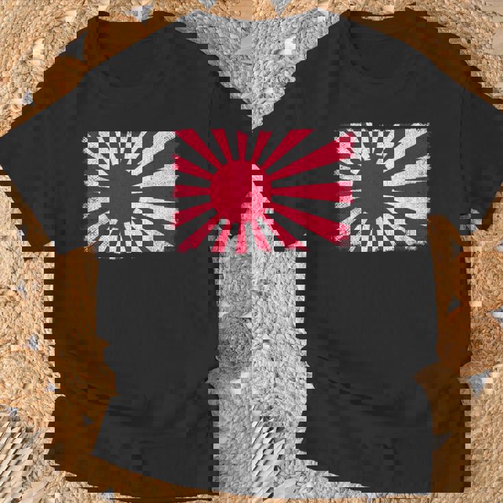 大日本帝国 男性 女性 グランジ ヴィンテージ 旭日旗 Tシャツ 高齢者への贈り物