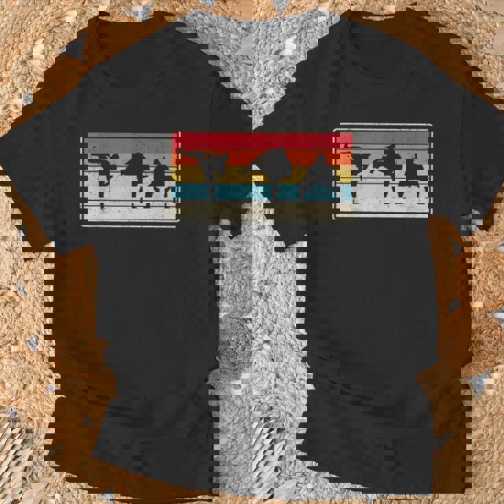 大相撲力士ポーズ相撲扇子 Tシャツ 高齢者への贈り物