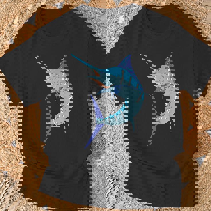 太刀魚 スポーツ フィッシング カジキ カジキ ビルフィッシュ ホビー Tシャツ 高齢者への贈り物