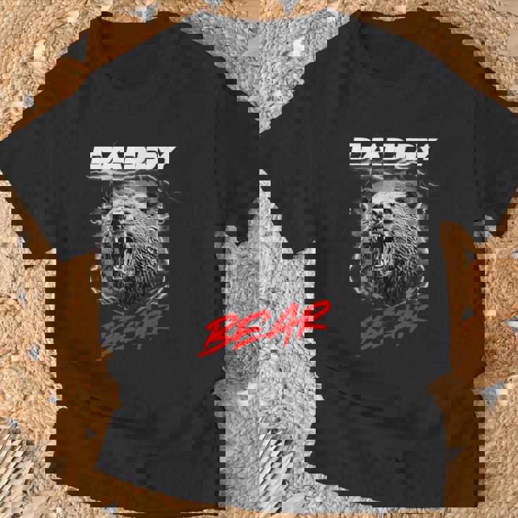 子グマを守る自慢のパパベア Tシャツ 高齢者への贈り物