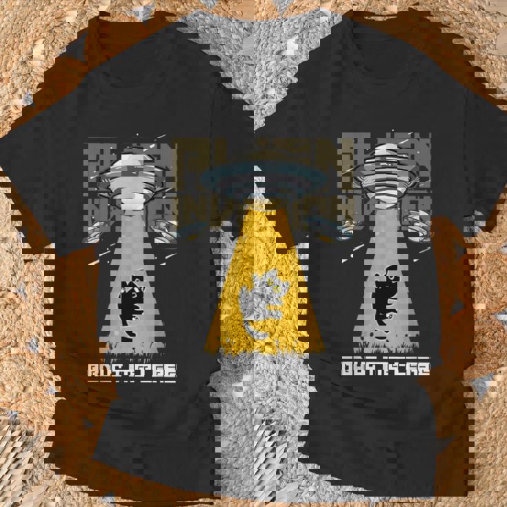 宇宙人 侵略 Abduct Me Please 宇宙船 おもしろ猫 Ufo Tシャツ 高齢者への贈り物