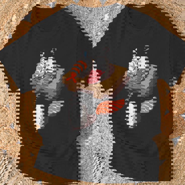 寝ぼける 寿司 すし えび サーモン まぐろ Tシャツ 高齢者への贈り物