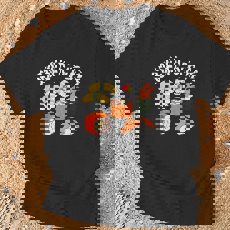 寿司アート 男性 女性 和食 寿司 巻き寿司 好き Tシャツ 高齢者への贈り物