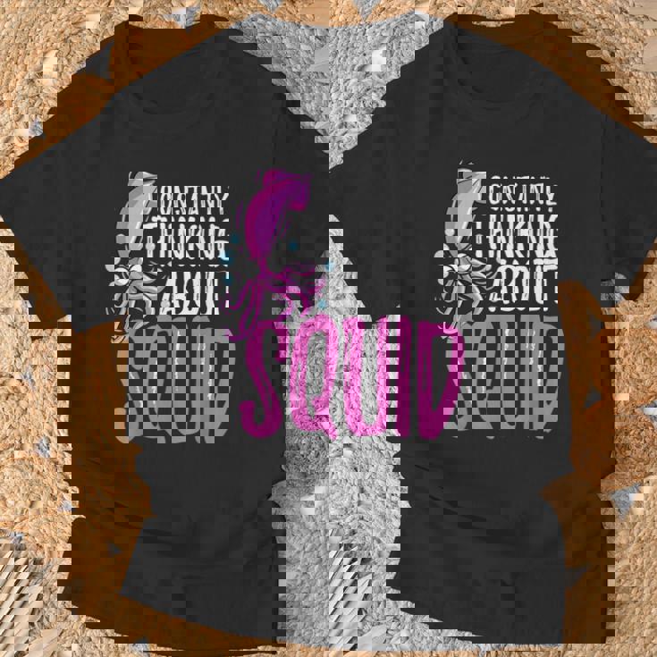 常にイカを考える Tシャツ 高齢者への贈り物