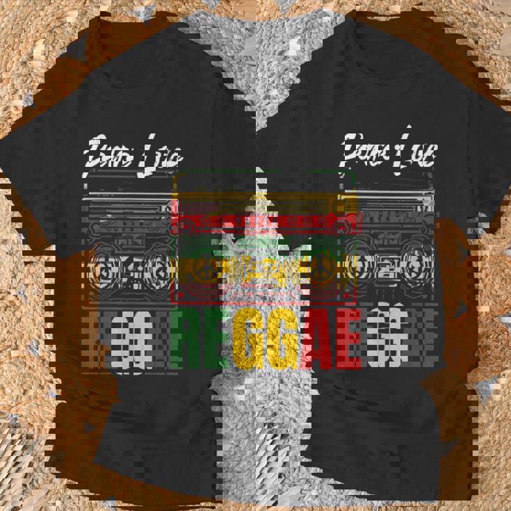 平和 レゲエ音楽 ラスタ ジャマイカ Tシャツ 高齢者への贈り物
