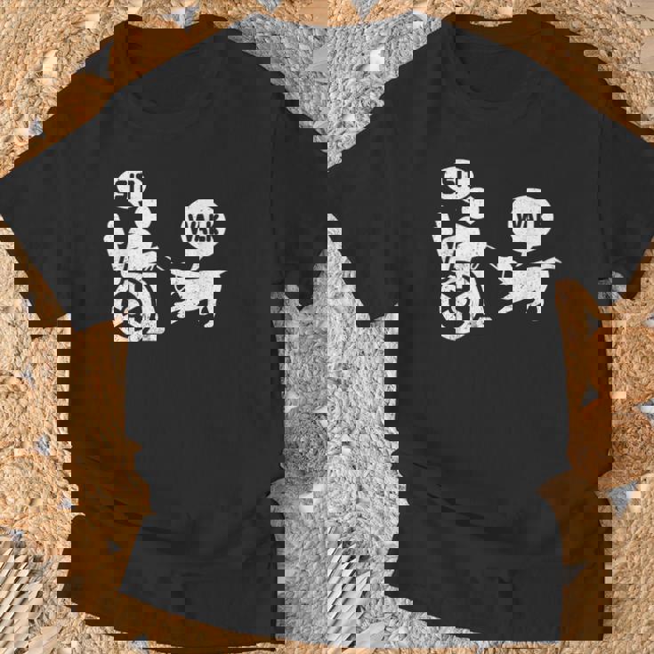 座って歩く 車いす ユーモア ジョーク 障害者 車いす Tシャツ 高齢者への贈り物