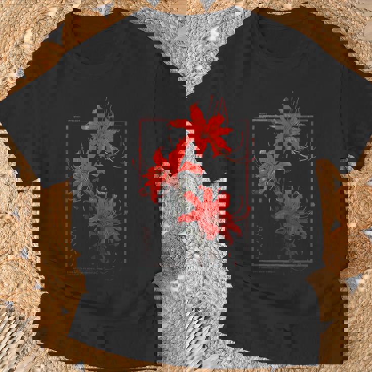 彼岸花 または 曼珠沙華 グランジ 日本の アニメ 美学 Tシャツ 高齢者への贈り物