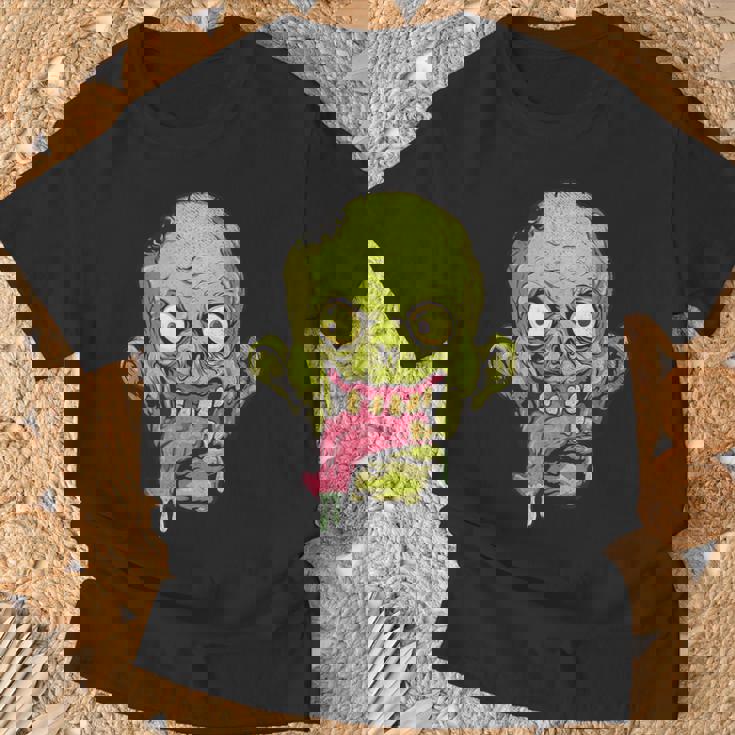 怖いゾンビtシャツハロウィンボーイズキッズフェイスゾンビ Tシャツ 高齢者への贈り物