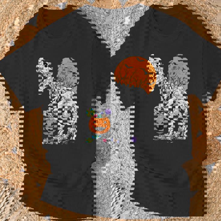 恐竜 T-Rex スケルトン 古代 科医 恐竜 怖い ハロウィン Tシャツ 高齢者への贈り物