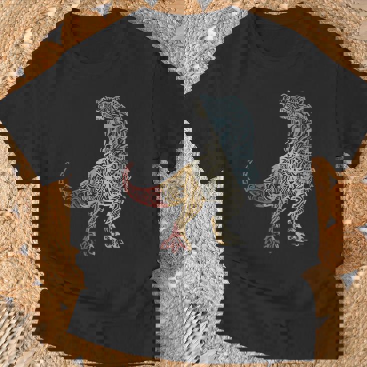 恐竜 レトロスタイル ビンテージ Tシャツ 高齢者への贈り物