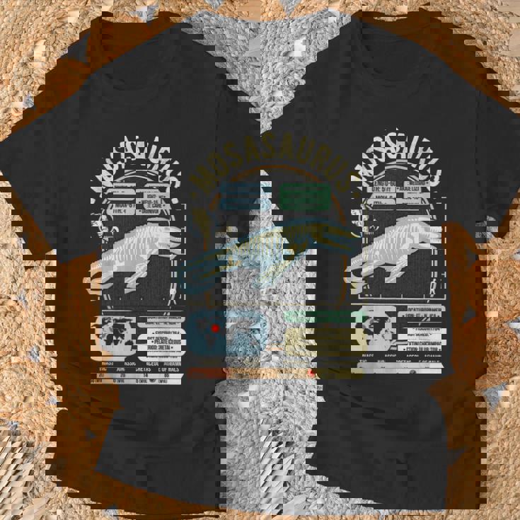 恐竜の事実 モササウルスの科学と解剖学のギフト Tシャツ 高齢者への贈り物