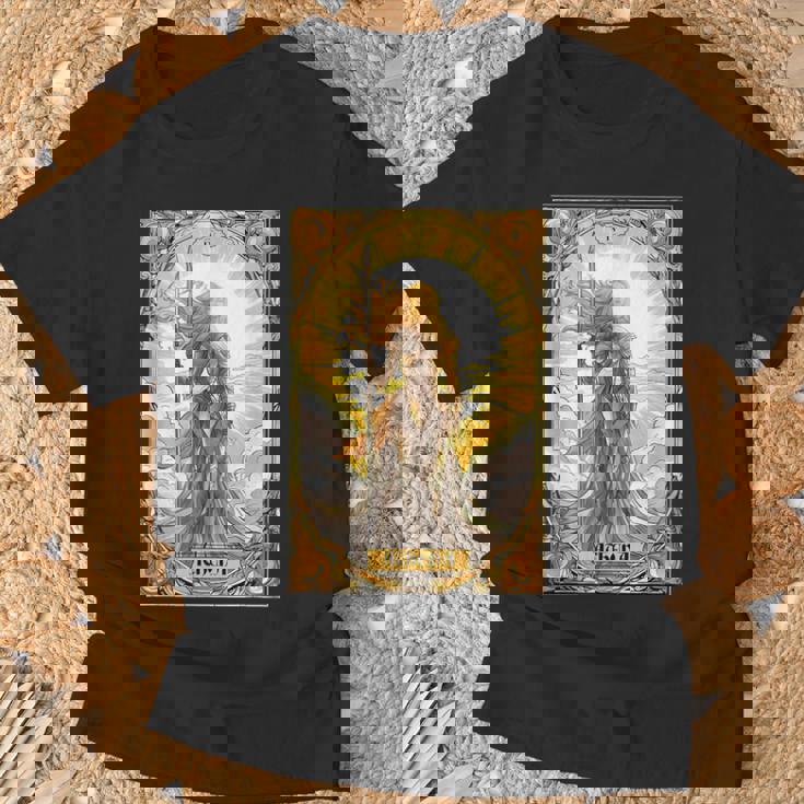 戦士の女神アテナ ギリシャ神話 タロットカード Tシャツ 高齢者への贈り物