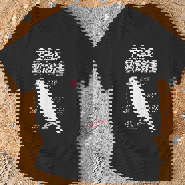 文鳥の解体新書 文鳥好き 文鳥の飼い主 文鳥 桜文鳥 文鳥の一覧 白文鳥 頬黒文鳥 シナモン文鳥 文鳥の種類 文鳥 Tシャツ 高齢者への贈り物