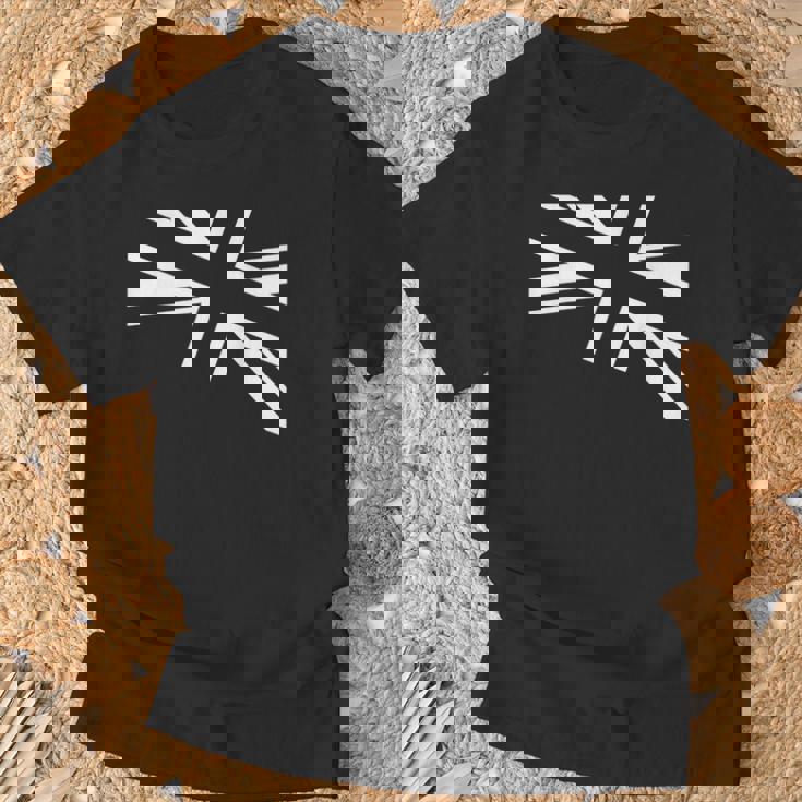 旗愛好家のためのユニオンジャックのホワイトデザイン。 Tシャツ 高齢者への贈り物