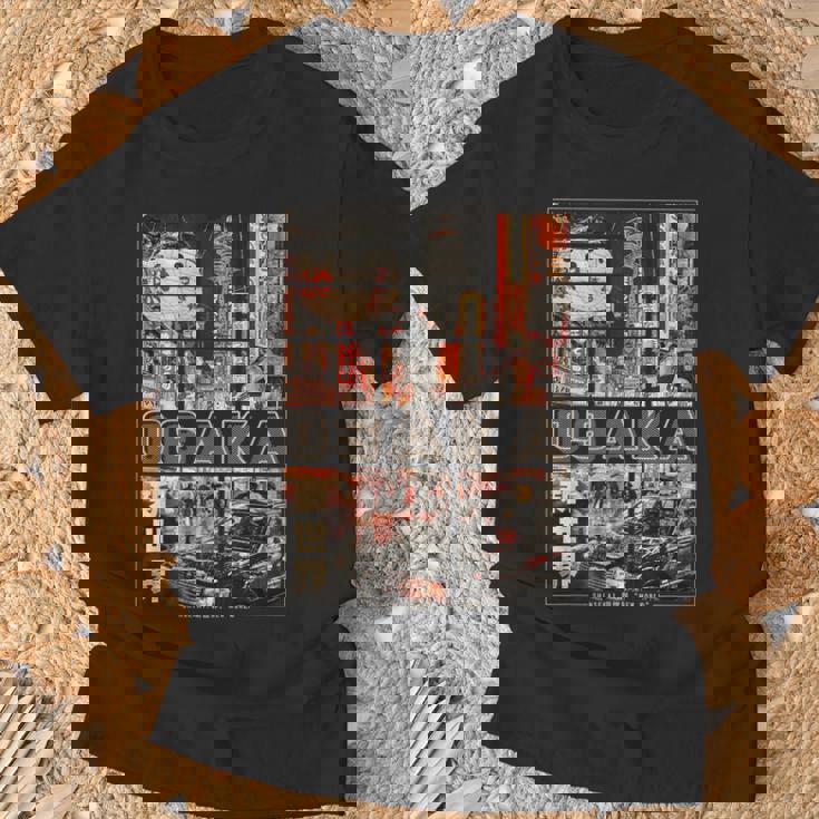 日本 大阪 ヴェイパーウェイヴ 日本語 レトロ な雰囲気 美学 Tシャツ 高齢者への贈り物