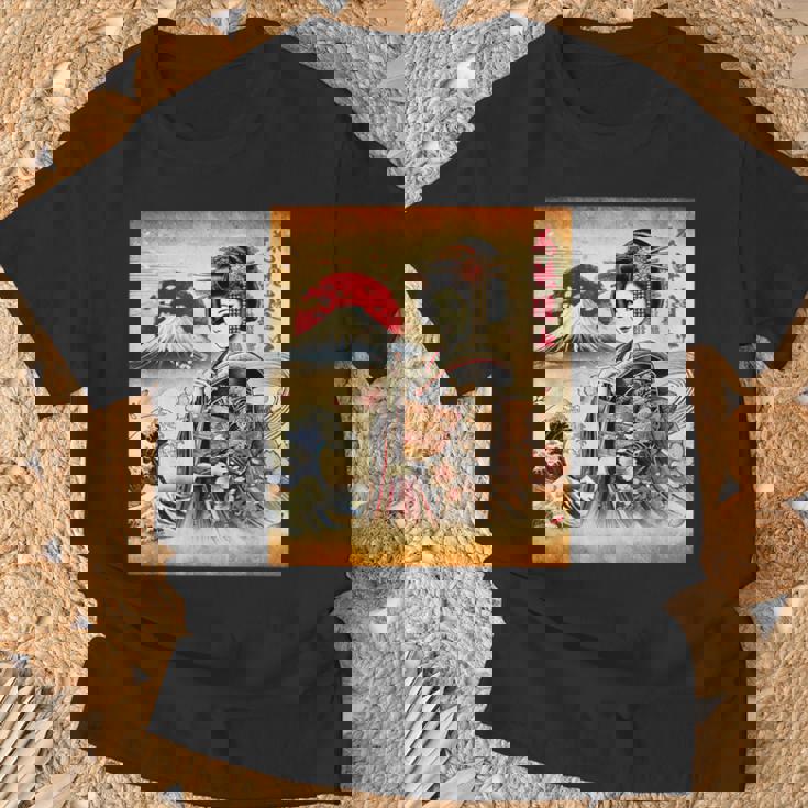 日本の伝統の優雅さ Tシャツ 高齢者への贈り物