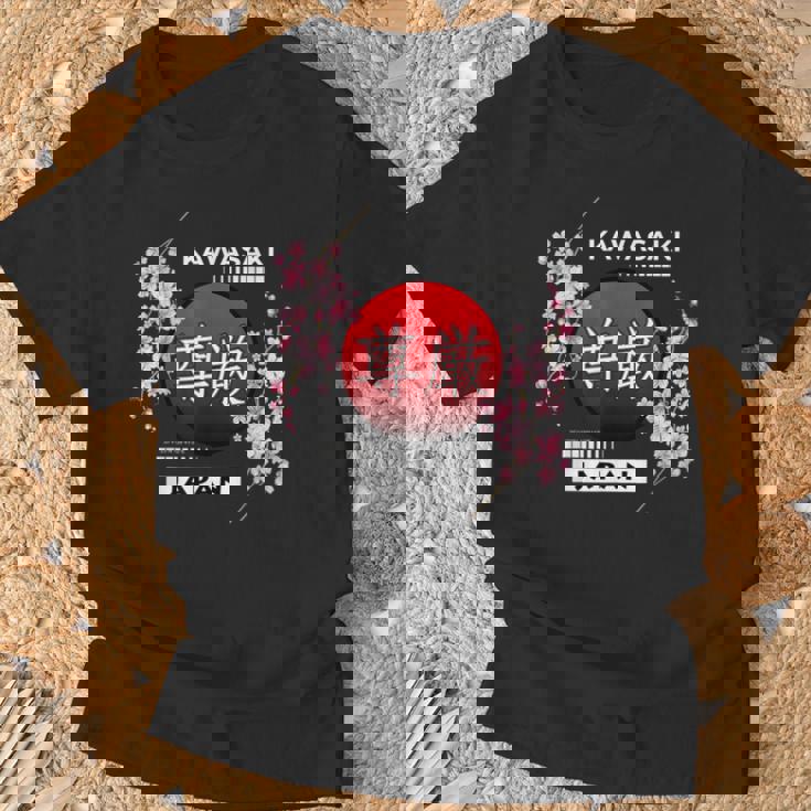 日本の都市の桜桜の花、川崎 Tシャツ 高齢者への贈り物