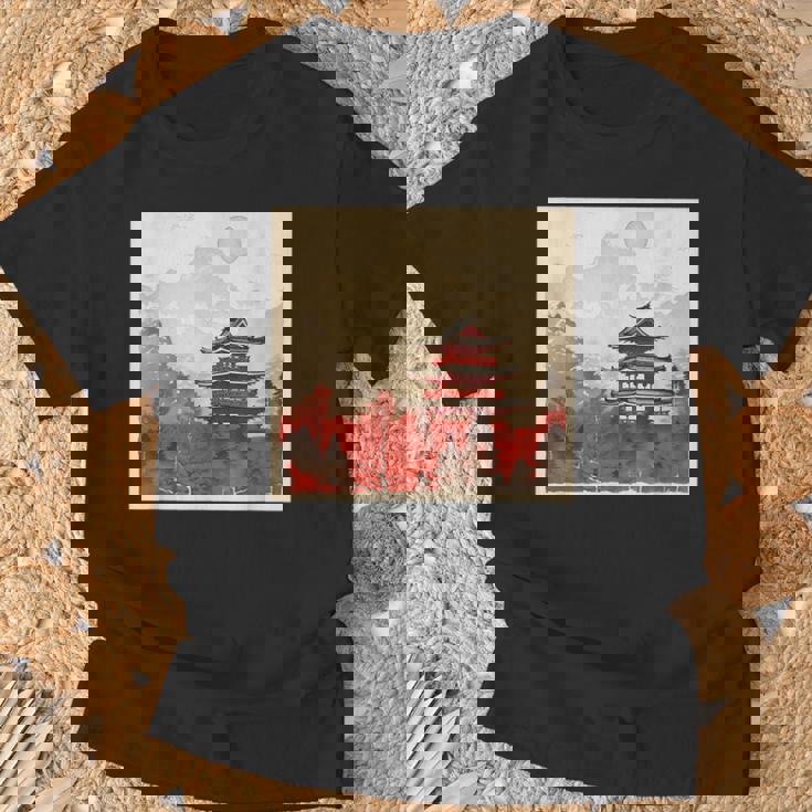 日本アジア アジア 日本風 ヴィンテージ レトロ 自然 Tシャツ 高齢者への贈り物