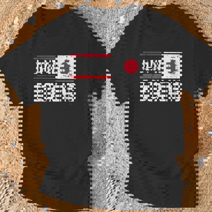 日本ボクシング日本旗スポーツジムスパーリングアマチュアスポーツ Tシャツ 高齢者への贈り物