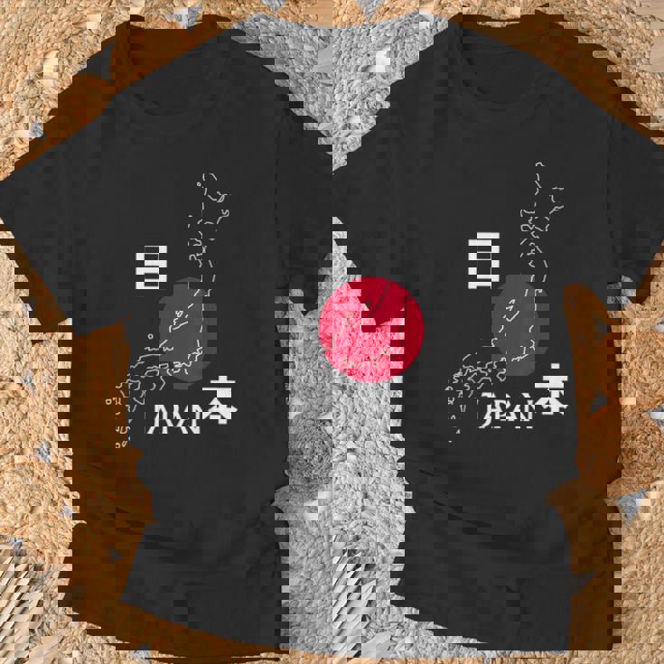 日本地図日本の観光ギフト Tシャツ 高齢者への贈り物