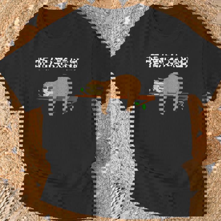 明日から本気出す 怠惰 ナマケモノ面白い Tシャツ 高齢者への贈り物