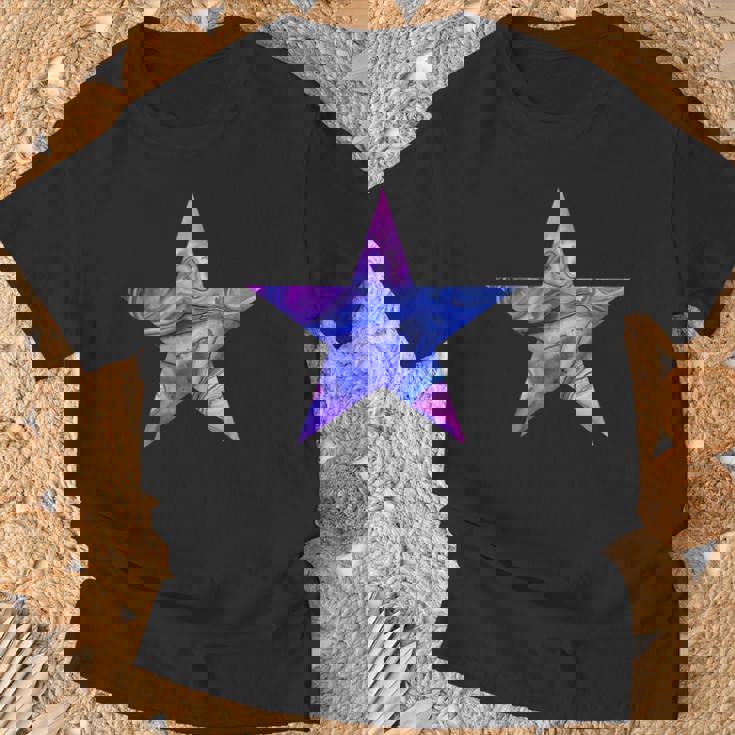 星 ピンク ブルー パープル Tシャツ 高齢者への贈り物