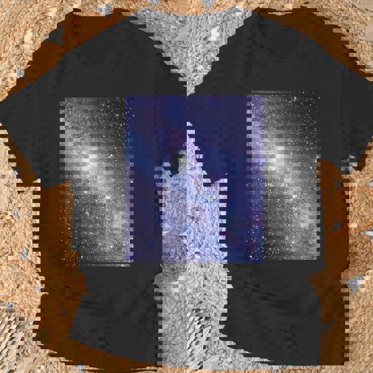 星空・宇宙・銀河《フルビッグプリント》【天体観測シリーズ】おしゃれ かっこいい デザイン Tシャツ 高齢者への贈り物