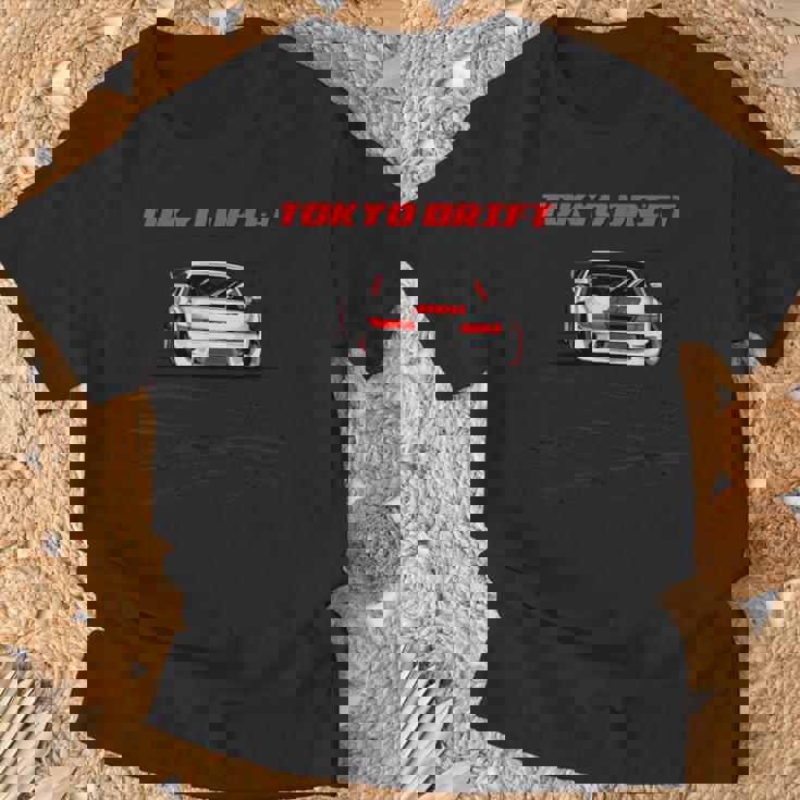 東京 ドリフトカー ジャパン ドリフトレーサー ドーナツ 運転 横向き Tシャツ 高齢者への贈り物