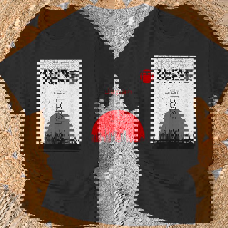 東京 日本 モニュメント オブ シティ Tシャツ 高齢者への贈り物