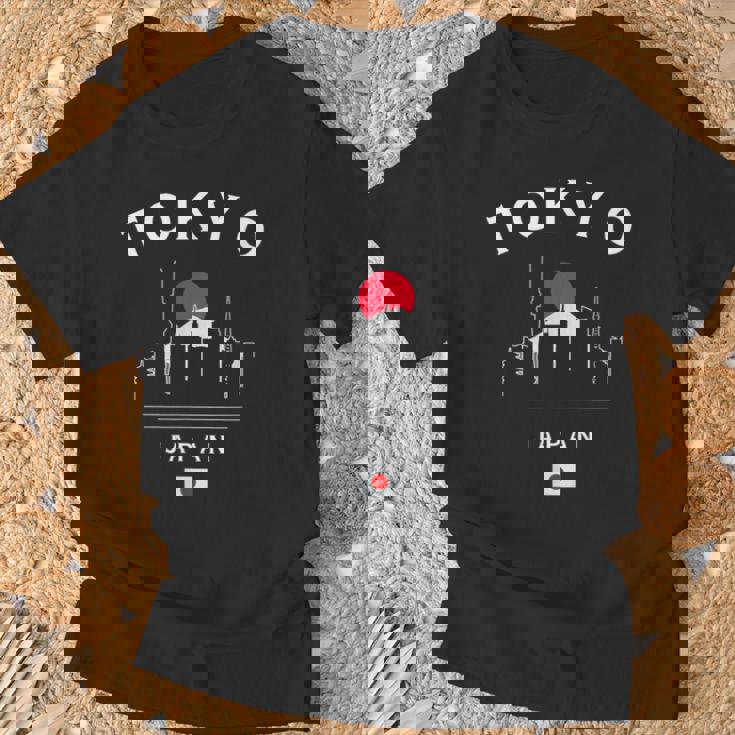 東京 日本 国旗 東京スカイライン ミニマリスト お土産 Tシャツ 高齢者への贈り物