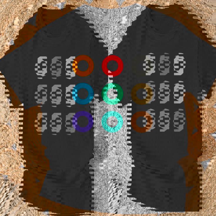 東京の地下鉄 カラー 色 マーク 丸【電車ファン】鉄道【変なtシャツ屋さん】メトロ 面白い ポップ Tシャツ 高齢者への贈り物