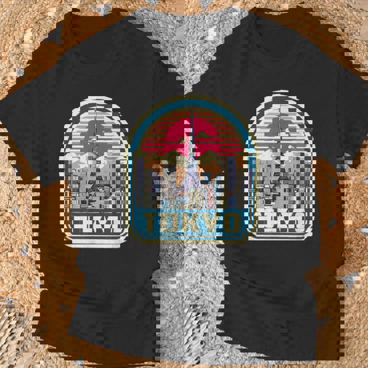 東京シティスカイライン ヴィンテージ 日本土産 レトロカラー Tシャツ 高齢者への贈り物