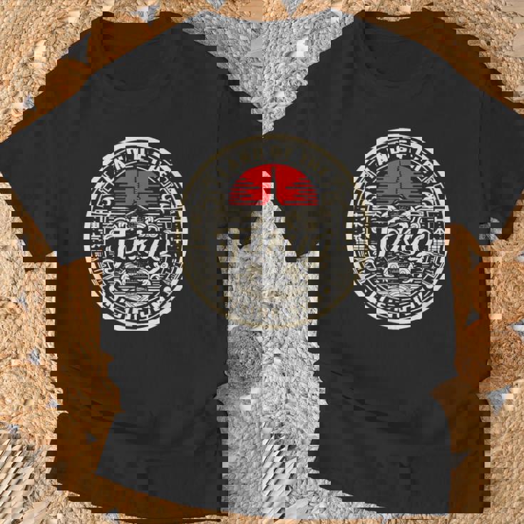 東京都スカイライン 日本の漢字文字 日本土産 Tシャツ 高齢者への贈り物