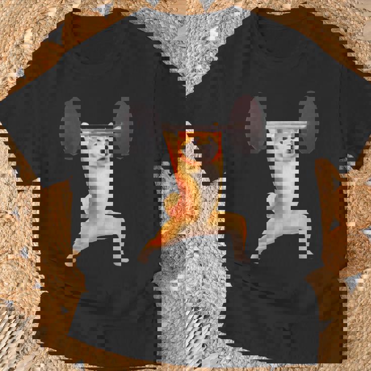 柴犬 イヌ 面白いtシャツ 犬 筋トレ 文字入り メンズ 半袖 服 おもしろグッズ 文字tシャツ ネタ ブラック Tシャツ 高齢者への贈り物