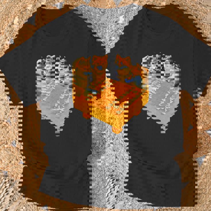 柴犬 将棋 イヌ 面白いtシャツ おもしろ 面白い 服 グッズ ネタ ウケ狙い メンズ 棋士 おもしろグッズ Tシャツ 高齢者への贈り物