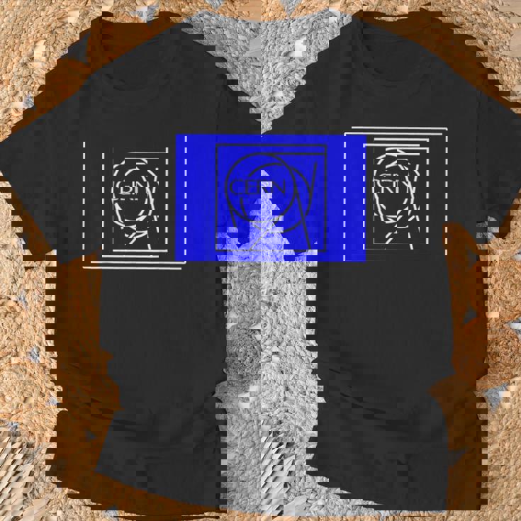 核研究のためのヨーロッパ組織 Cernフラッグ Tシャツ 高齢者への贈り物