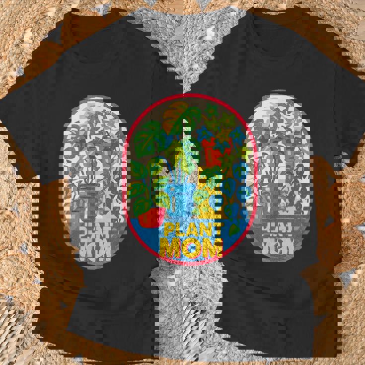 植物 ママ イラスト ポトス モンステラ 観葉植物愛好家 Tシャツ 高齢者への贈り物