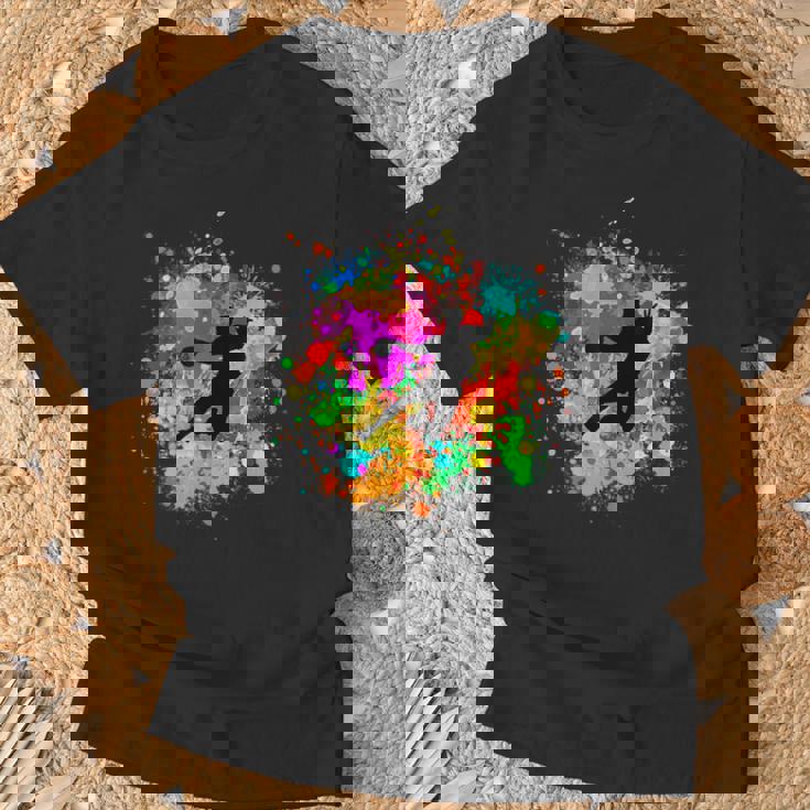 樹脂ボール付きのクールなハンドボールプレーヤー Tシャツ 高齢者への贈り物