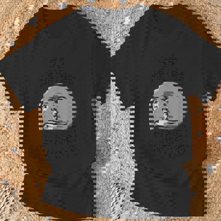 気分が悪い時ここに猫を置いてください 猫のデザイン Tシャツ 高齢者への贈り物