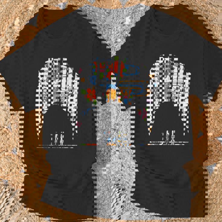 沖縄島ジャパン うちなちゅう 琉球 ビンガタ 沖縄紅型びんがた Tシャツ 高齢者への贈り物