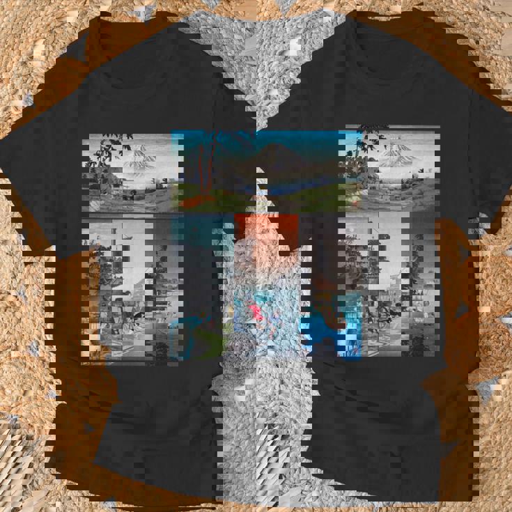 浮世絵 富士山 日本画 版画 名作 アート 絵画 メンズ レディース 面白い 服 美術 おもしろ Tシャツ 高齢者への贈り物