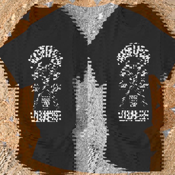 消防士 ボランティア レスキュースクワッド ニューヨーク Tシャツ 高齢者への贈り物