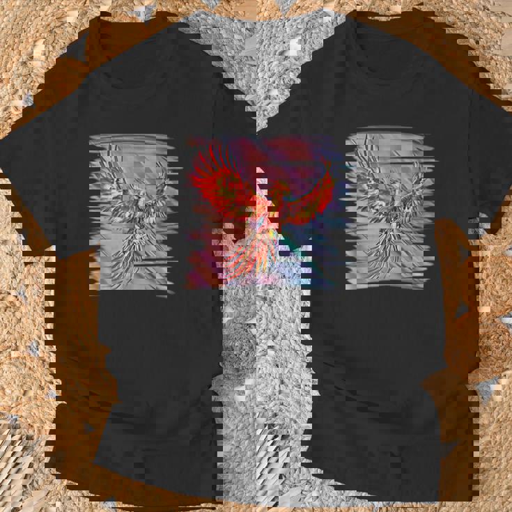 灰からのフェニックス 不死鳥 フェニックス 鳳凰 神話上の生き物 火 バード Tシャツ 高齢者への贈り物