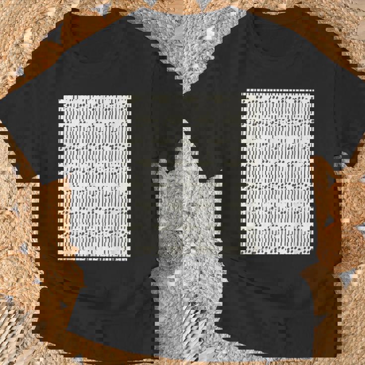 点と線 白 黒 Tシャツ 高齢者への贈り物