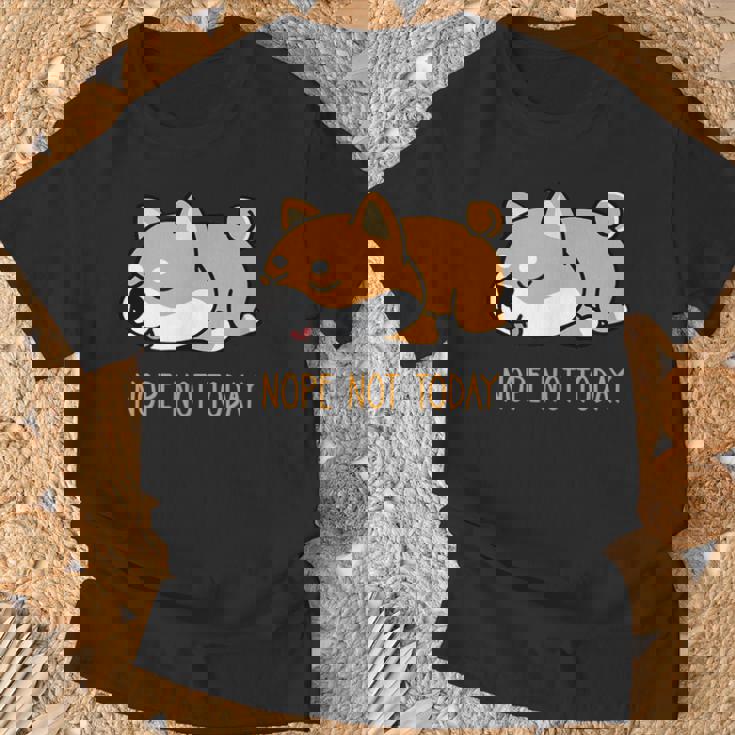 犬 おもしろ 明日から本気出すから 可愛い 柴犬 シバイヌ 豆柴 マメシバ 小豆柴 Tシャツ 高齢者への贈り物